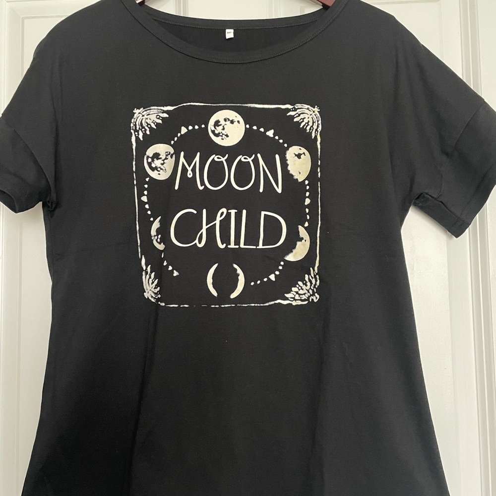 Moon Child Black T-Shirt